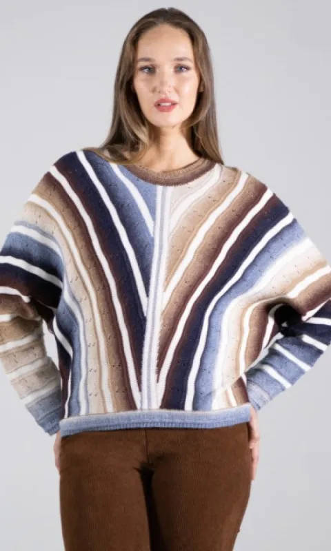 Retro Chevron Dolman Sweater sold by Revolution Boutique