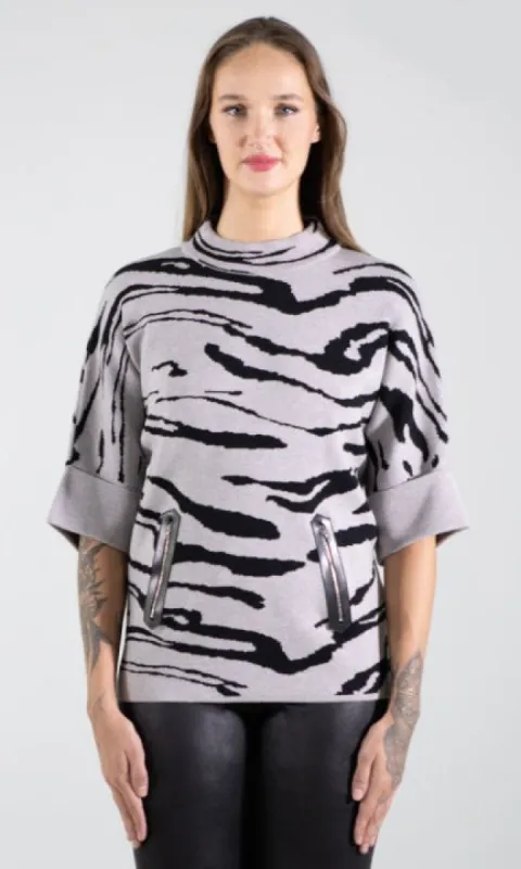 Funnel Neck Dolman Sweater sold by Revolution Boutique