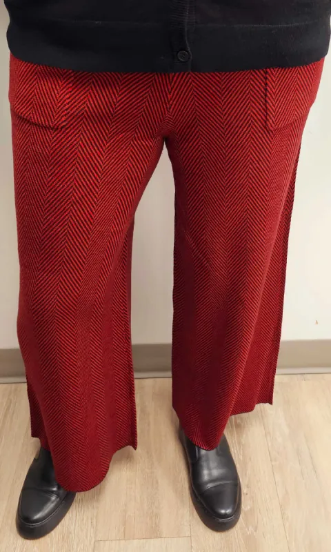 Herringbone Wide Leg Knit Pant sold by Revolution Boutique