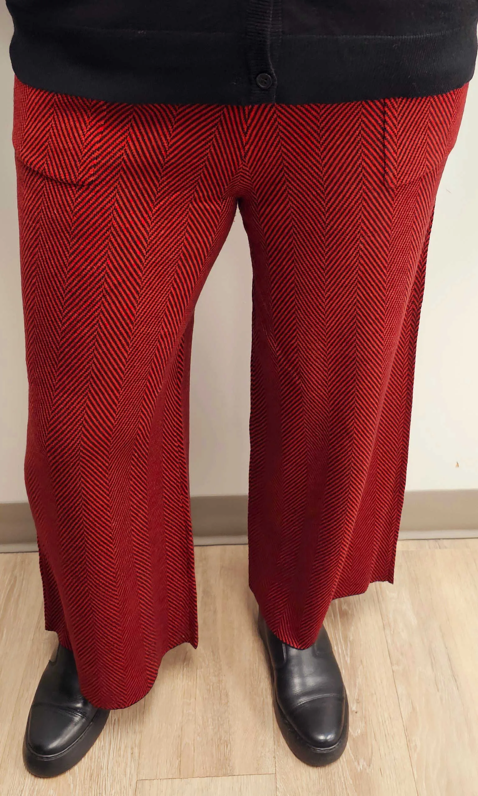 Herringbone Wide Leg Knit Pant sold by Revolution Boutique