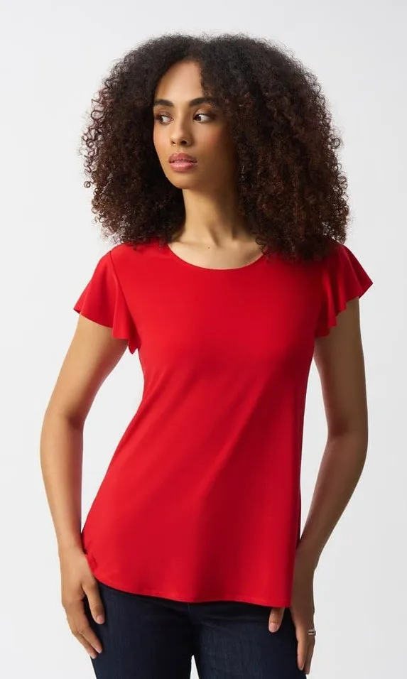 Ribkoff Flutter Sleeve Top sold by Revolution Boutique