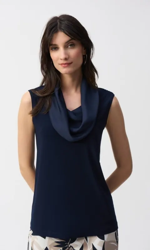 Ribkoff Satin Detail Cowl Top sold by Revolution Boutique