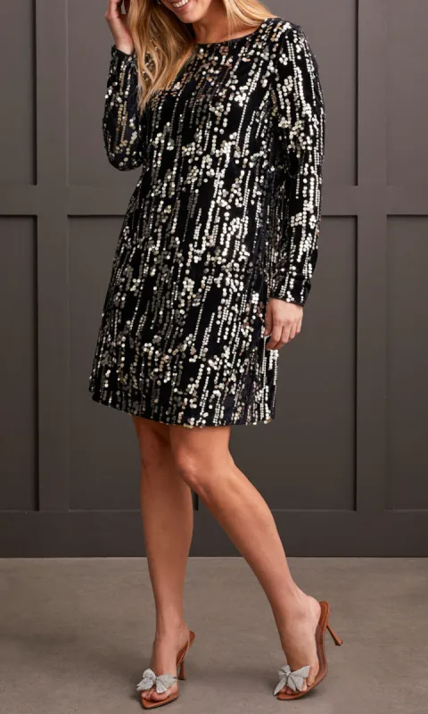 Lined Sequin Dress sold by Revolution Boutique
