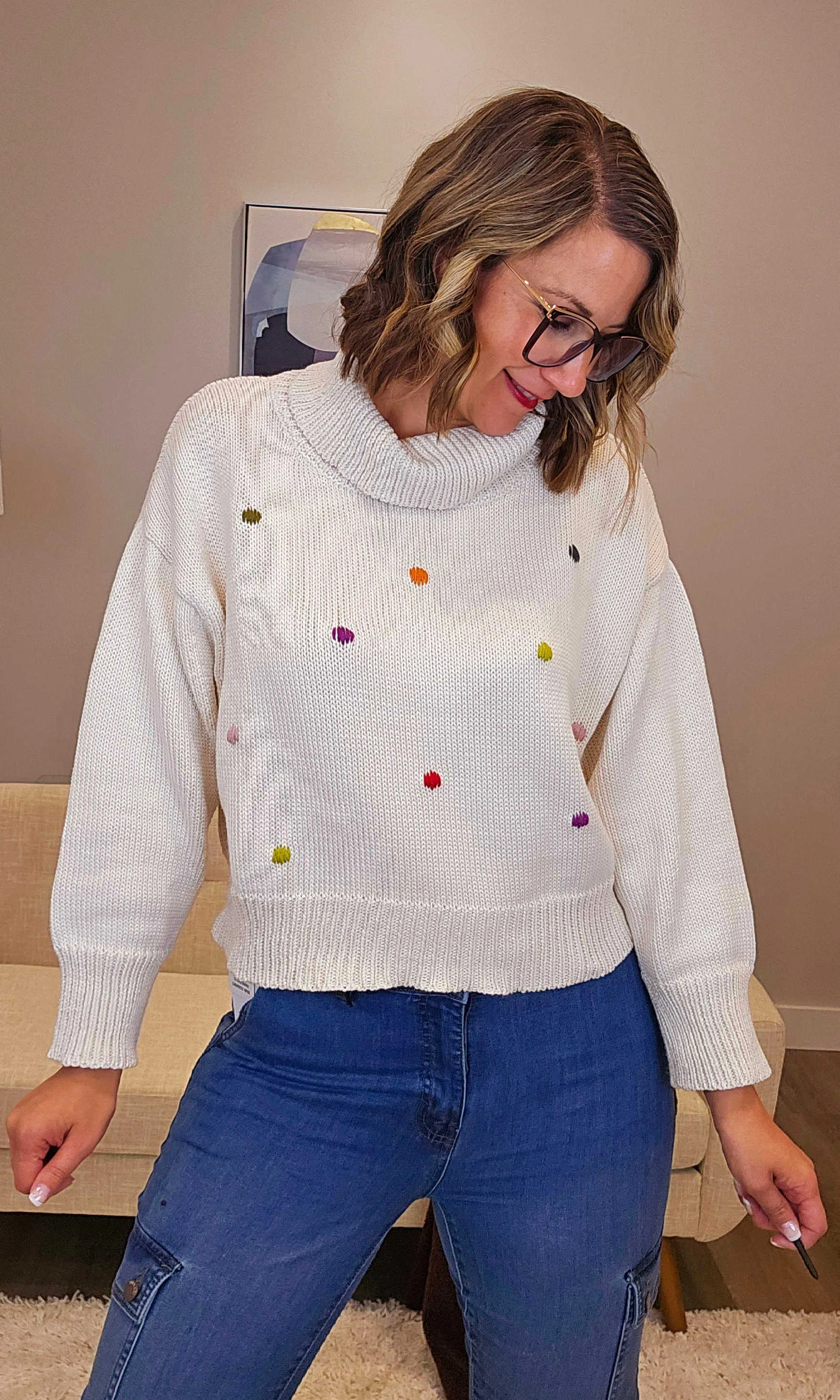 Cotton Turtle Neck Sweater sold by Revolution Boutique