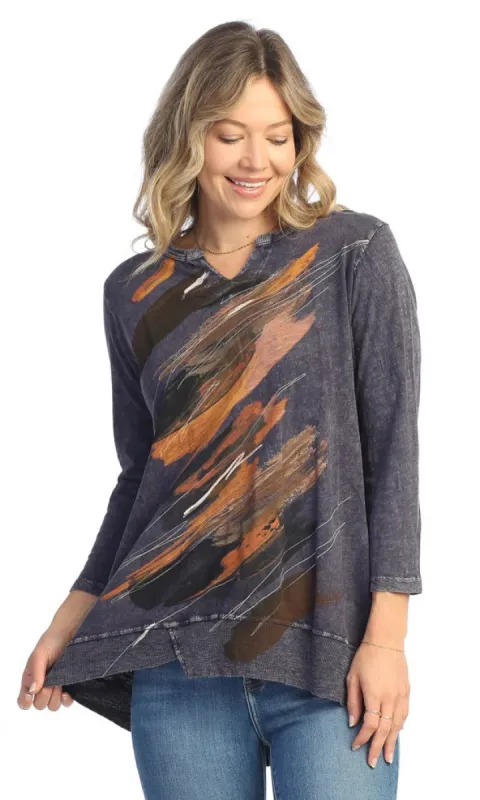 Notch Collar Tunic Top sold by Revolution Boutique