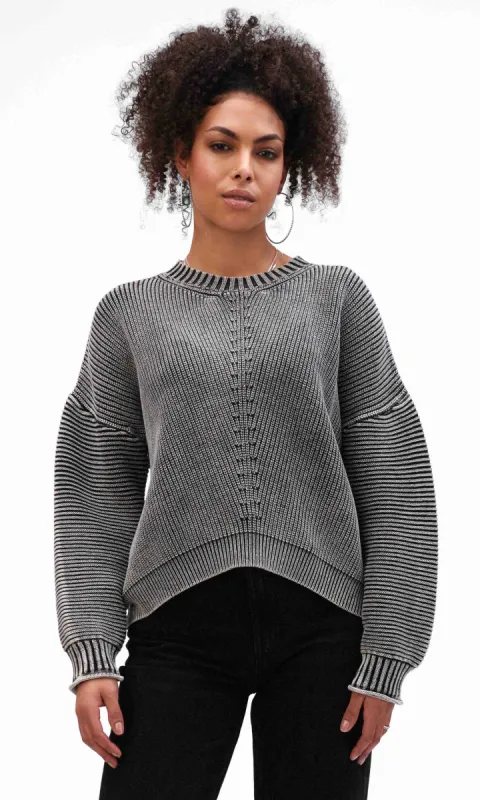 Dolman Cable Knit Crop Sweater sold by Revolution Boutique