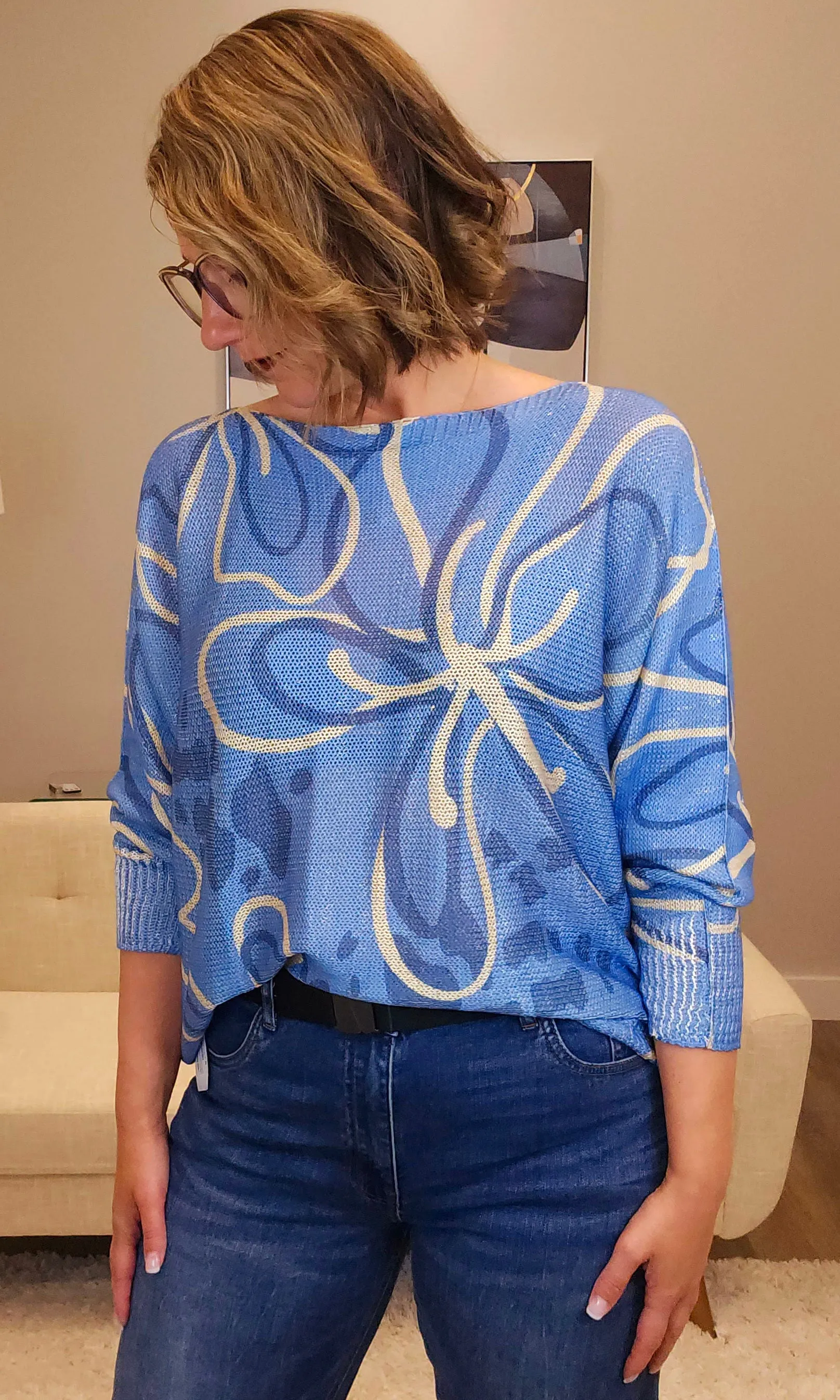 Hidden Sparkle Dolman Sweater sold by Revolution Boutique product image thumbnail 2