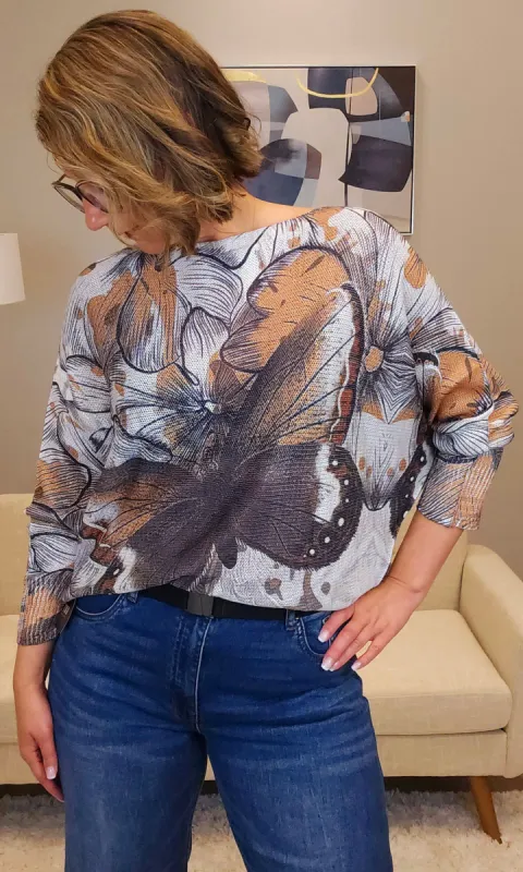 Hidden Sparkle Dolman Sweater sold by Revolution Boutique