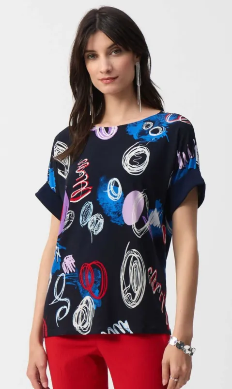 Ribkoff Abstract Top sold by Revolution Boutique