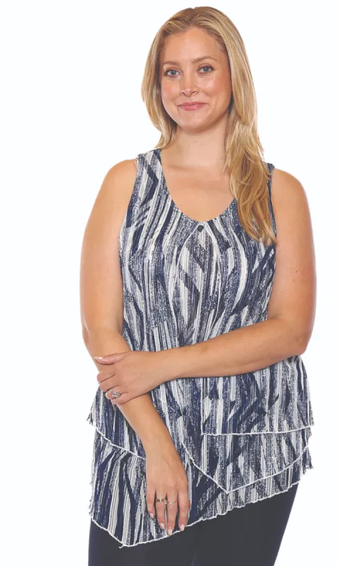 Sheer Tiered Tunic Top sold by Revolution Boutique