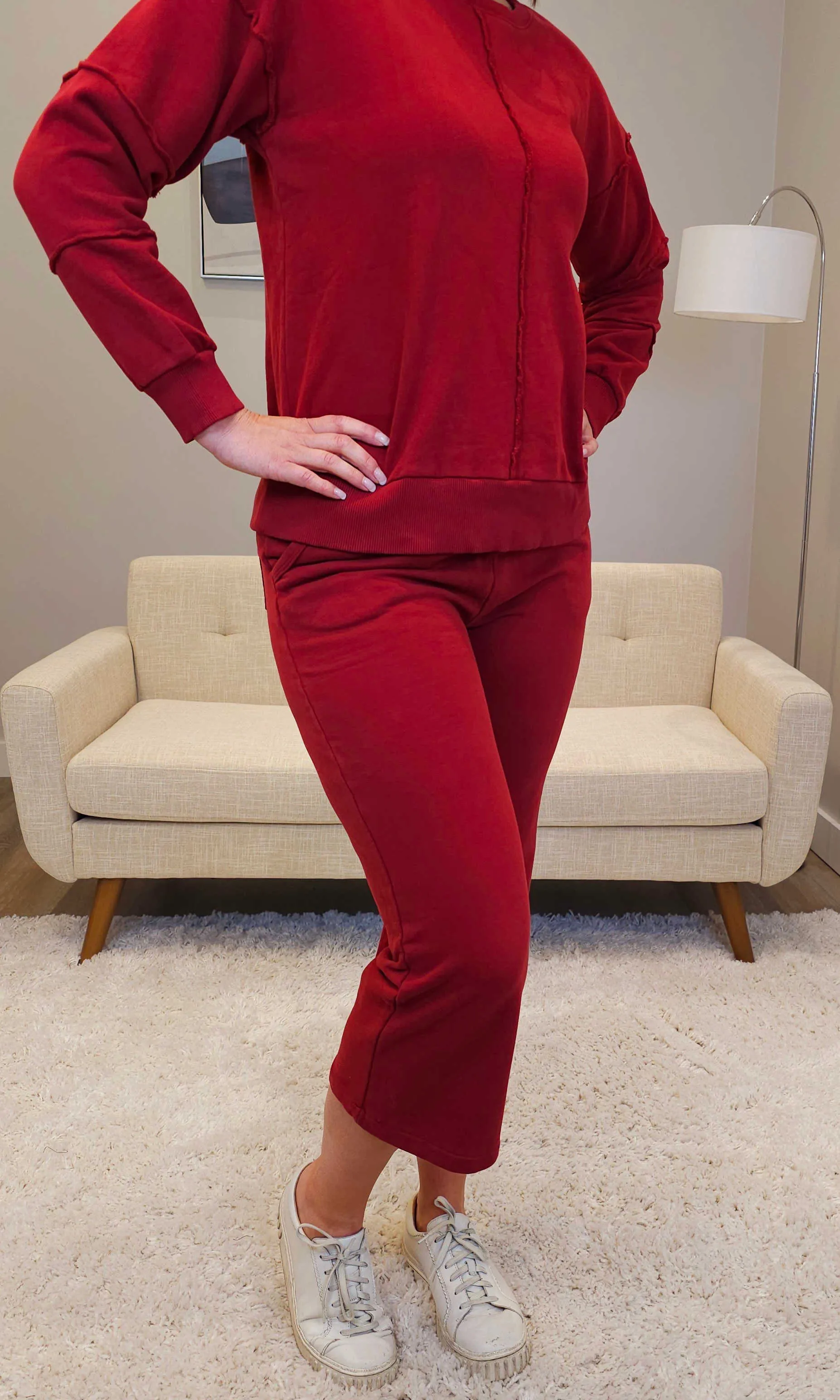 Cotton Cropped Sweatpant sold by Revolution Boutique product image thumbnail 2