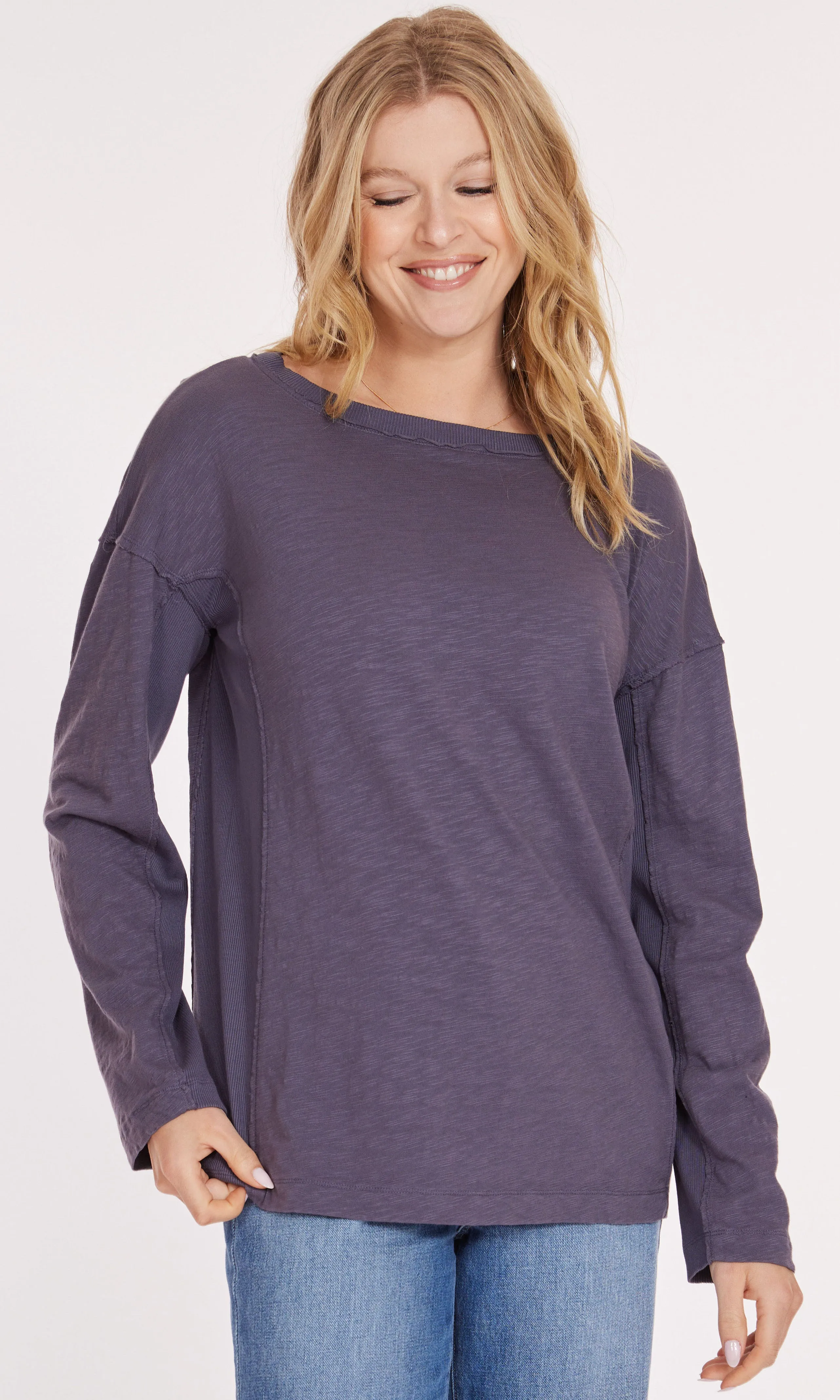 Ribbed Detail Longsleeve Top sold by Revolution Boutique