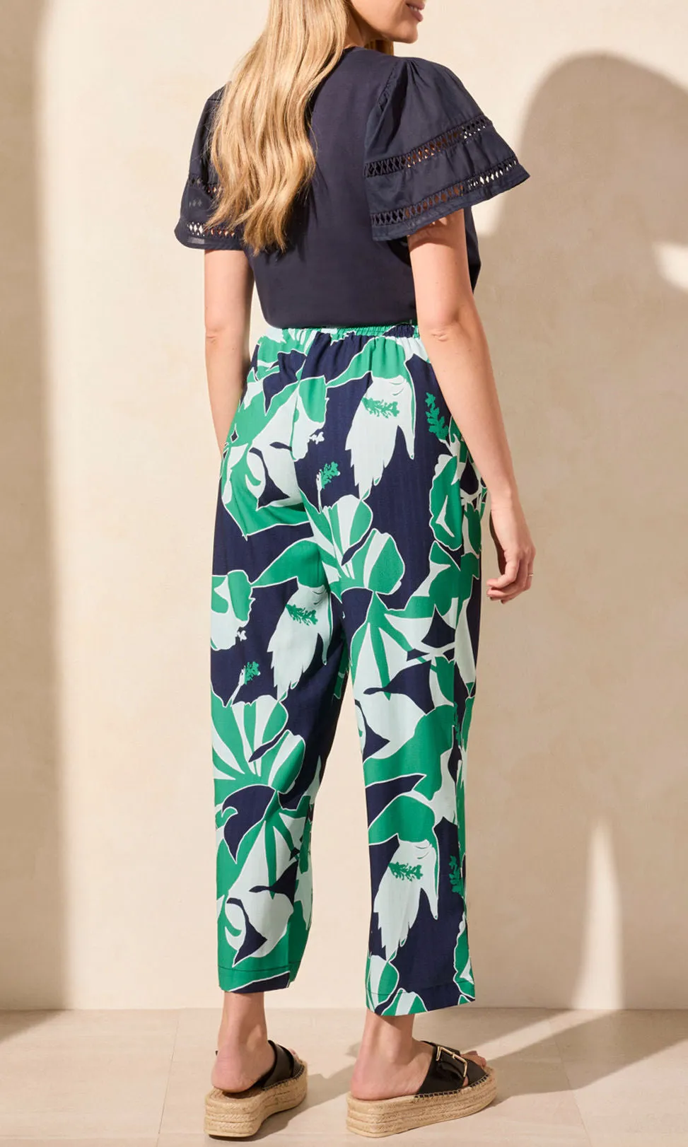 Crepe Wide Leg Pull On Pant sold by Revolution Boutique product image thumbnail 4