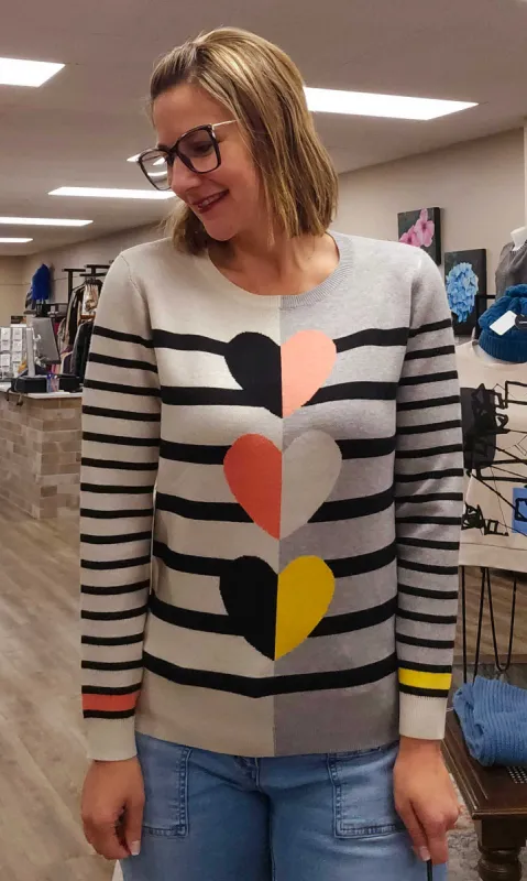 Inverted Heart Sweater sold by Revolution Boutique