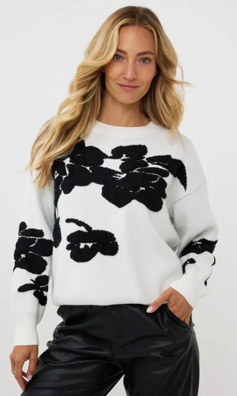 Floral Detail Sweater sold by Revolution Boutique