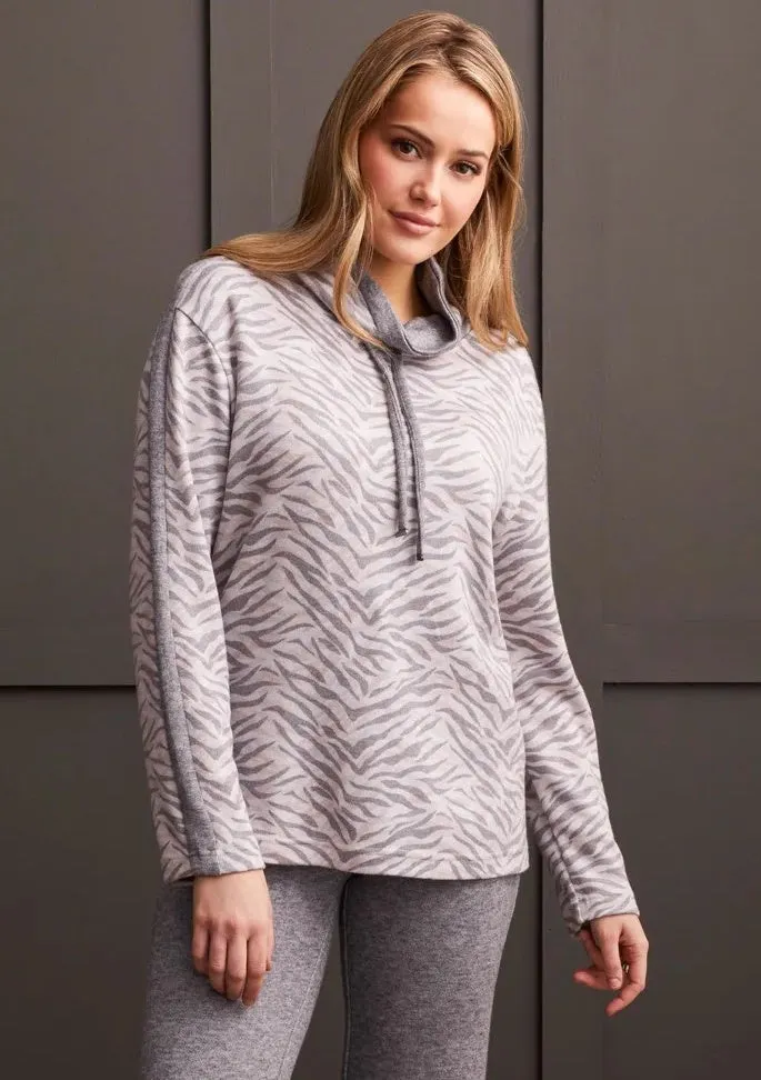 Funnel Neck Drawcord Top sold by Revolution Boutique