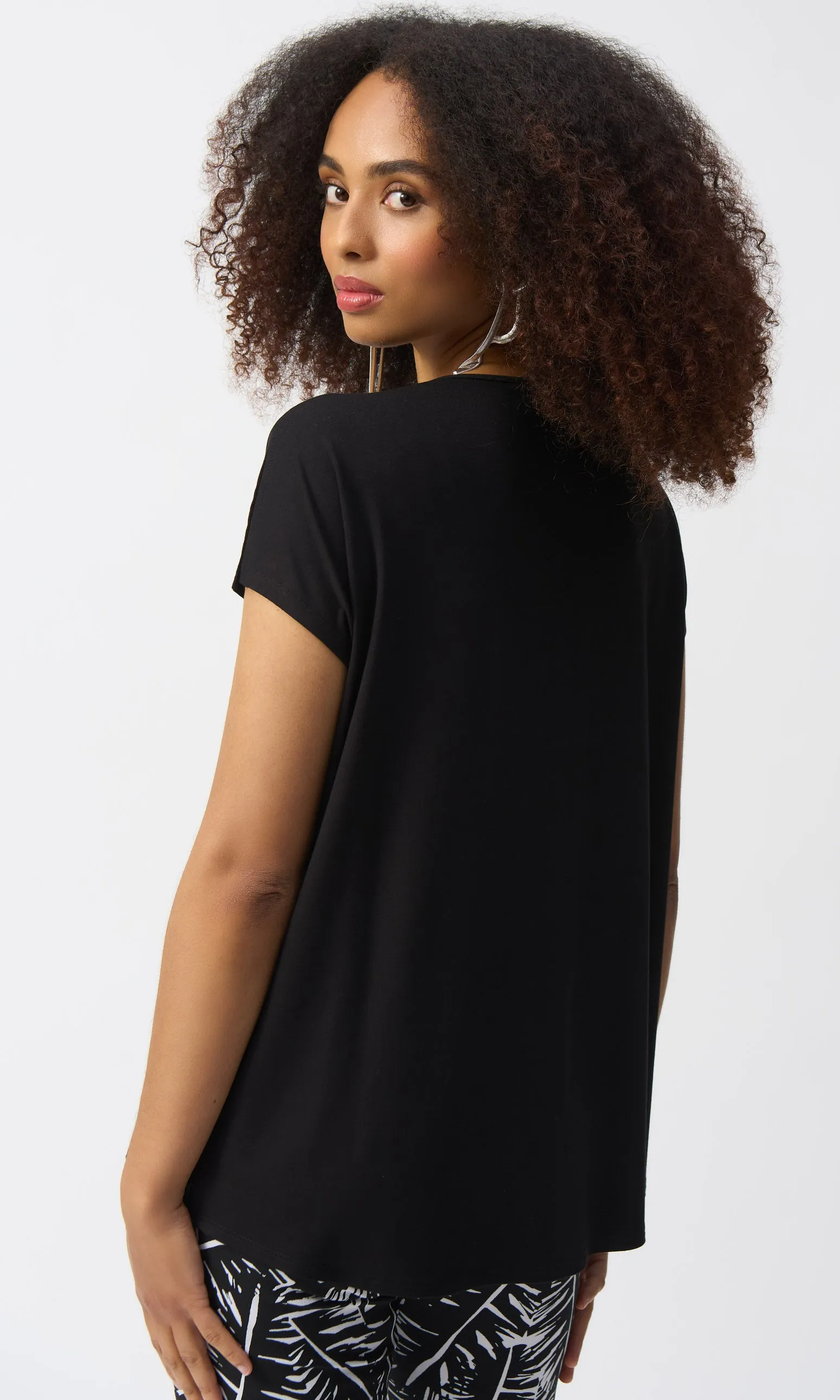 Ribkoff V-Neck Side Slit Top sold by Revolution Boutique product image thumbnail 2