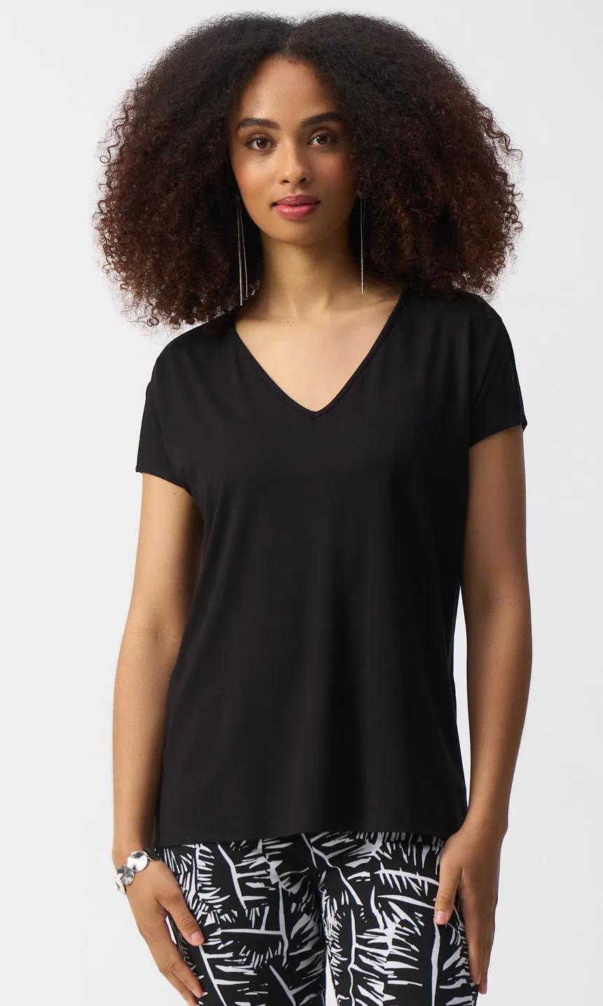 Ribkoff V-Neck Side Slit Top sold by Revolution Boutique product image thumbnail 3