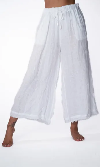 Frayed Hem Linen Pant sold by Revolution Boutique