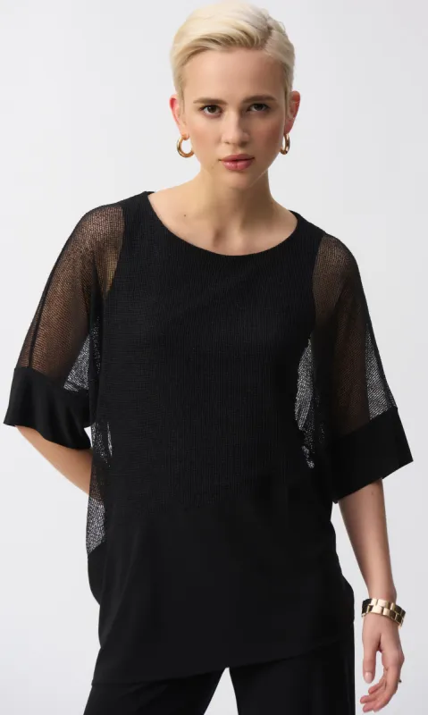 Ribkoff Layered Mesh Top sold by Revolution Boutique
