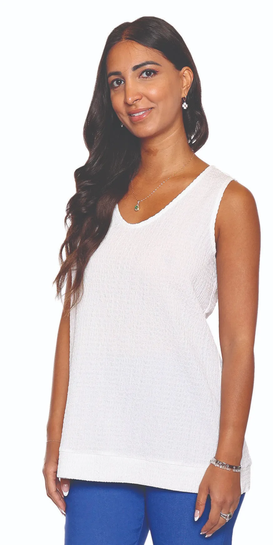 Textured Slit Tank sold by Revolution Boutique