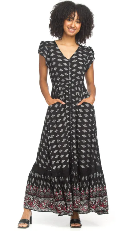 Pocket V-Neck Maxi Dress sold by Revolution Boutique