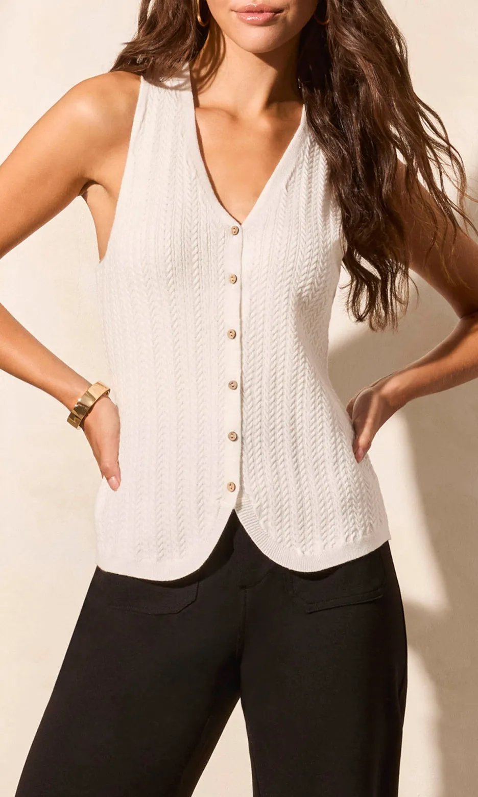 V-Neck Sweater Vest sold by Revolution Boutique