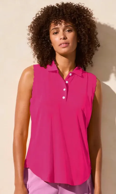 Scallop Edge Rib Detail Top sold by Revolution Boutique