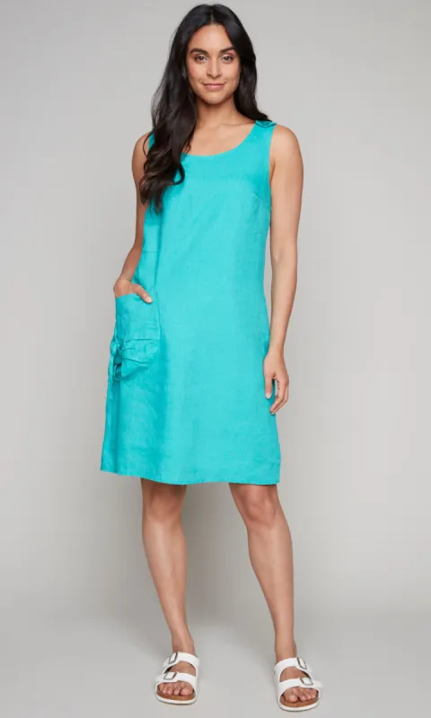 Button Detail Pocket Dress sold by Revolution Boutique