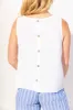 Scoop Neckline Button Back Top sold by Revolution Boutique