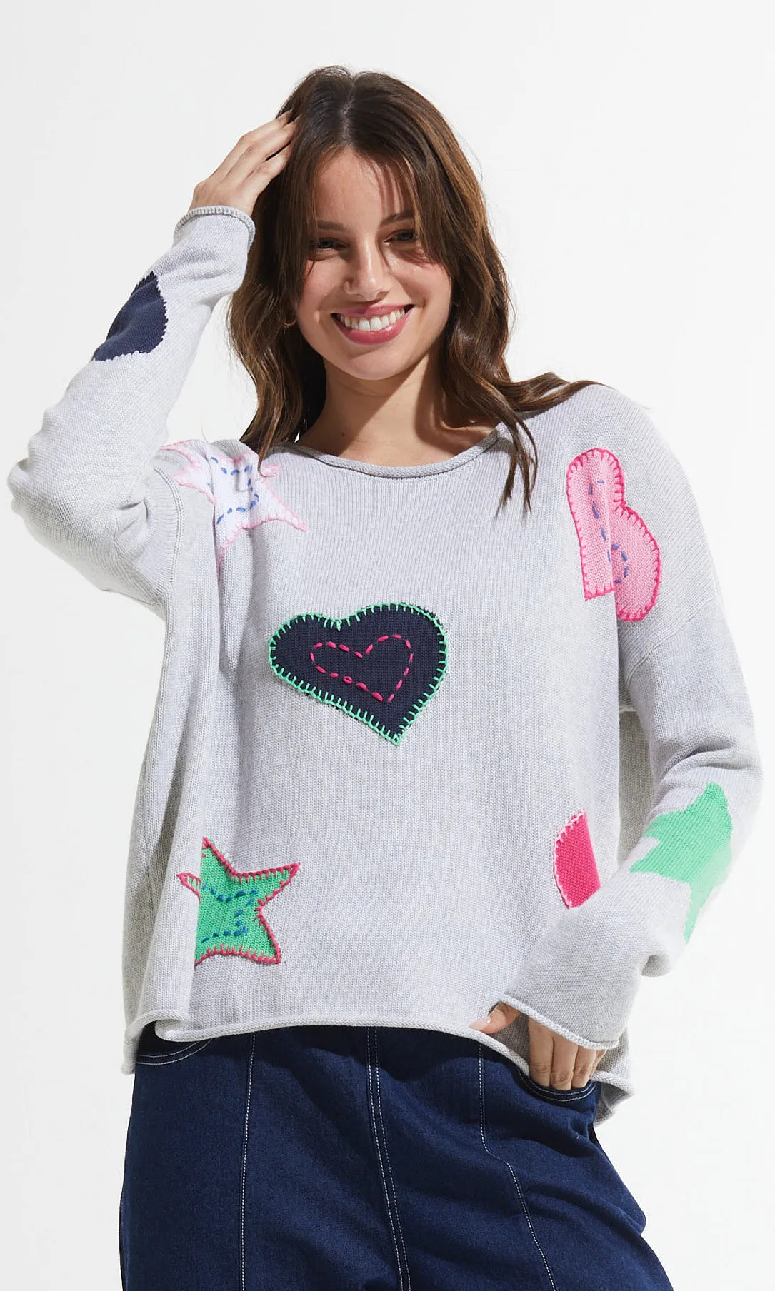 Cotton Rolled Hem Sweater sold by Revolution Boutique product image thumbnail 4