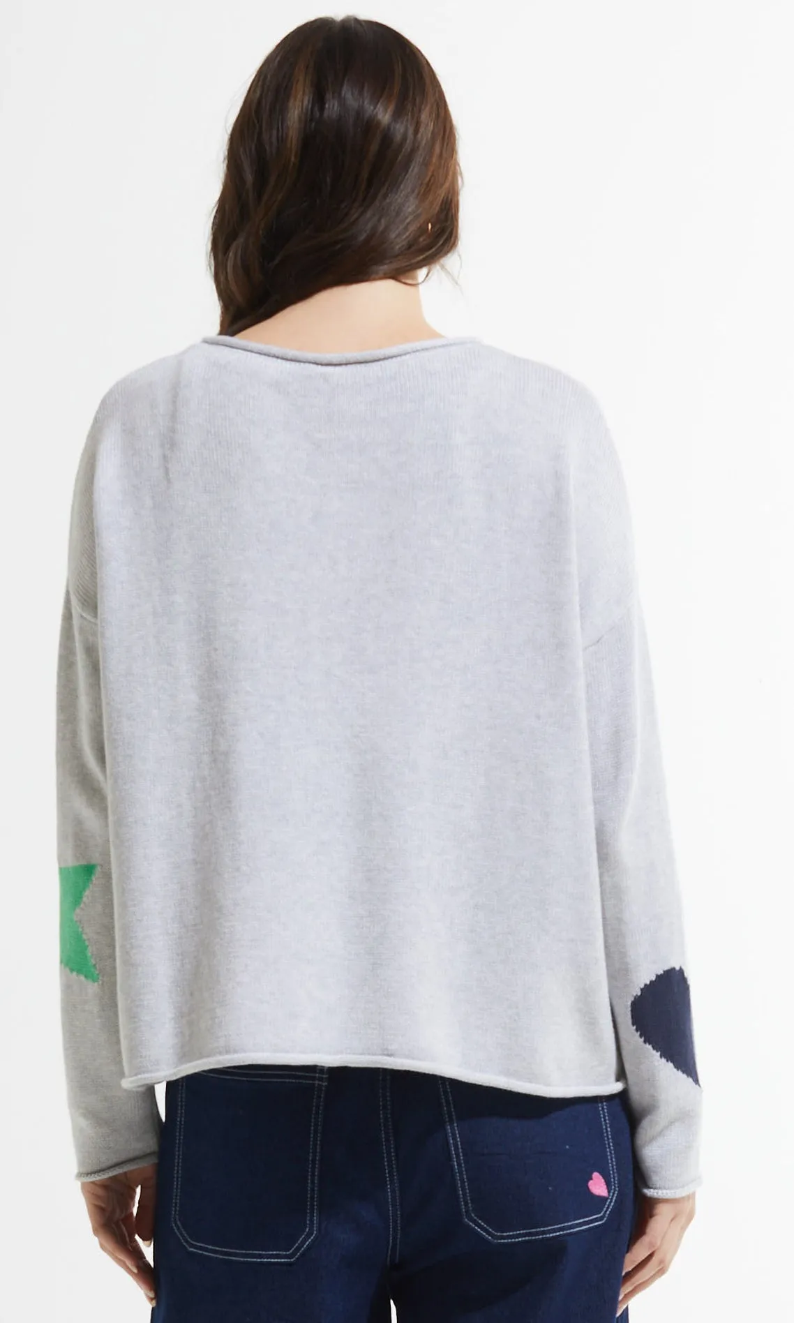 Cotton Rolled Hem Sweater sold by Revolution Boutique product image thumbnail 2