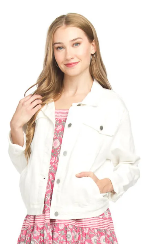 Cotton Blend Denim Stretch Jacket sold by Revolution Boutique