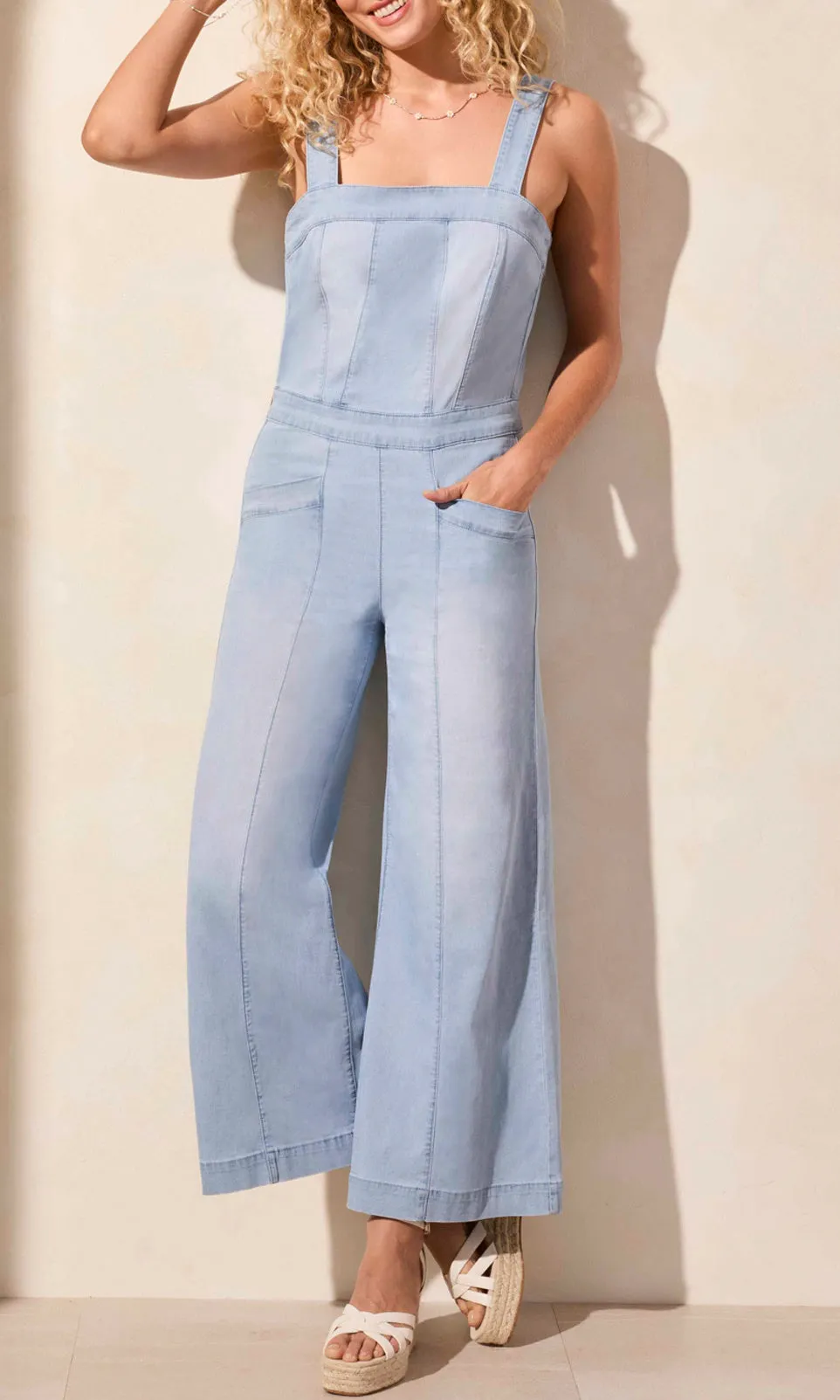 Pocket Jumpsuit W/Back Zipper sold by Revolution Boutique