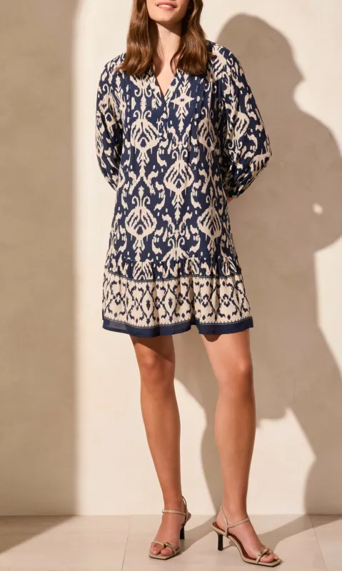 3/4 Sleeve Border Print Dress sold by Revolution Boutique