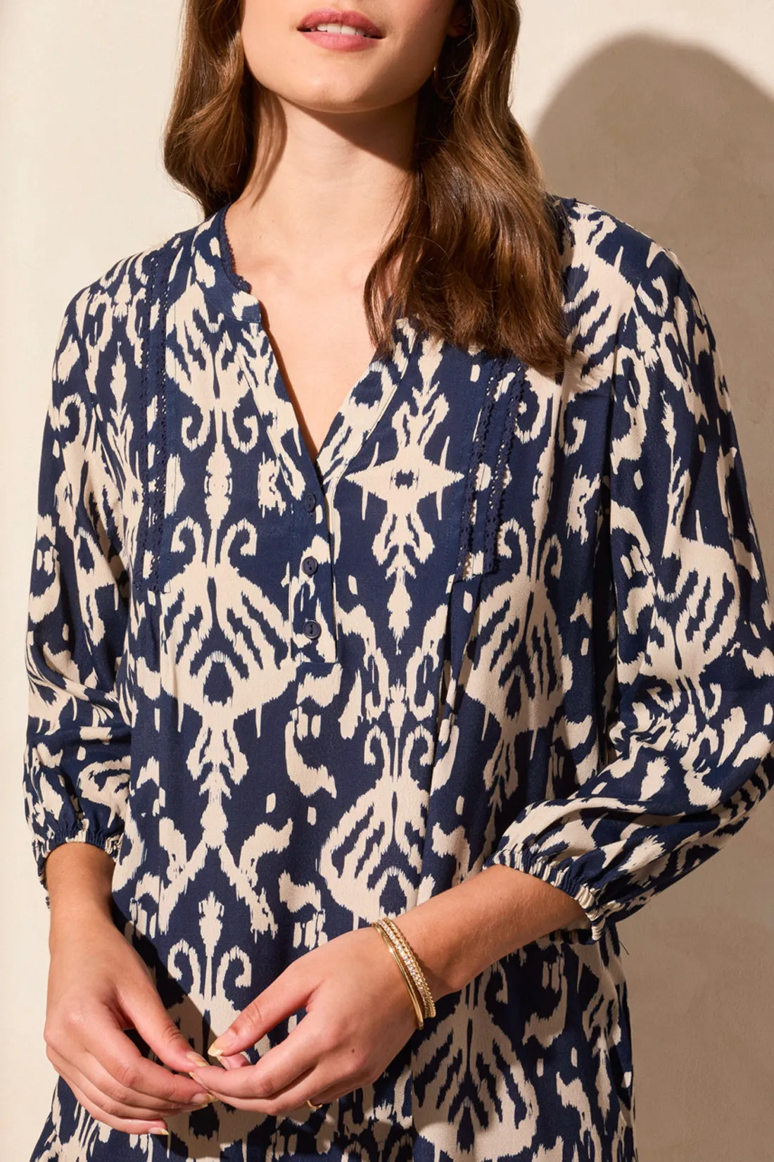 3/4 Sleeve Border Print Dress sold by Revolution Boutique product image thumbnail 3