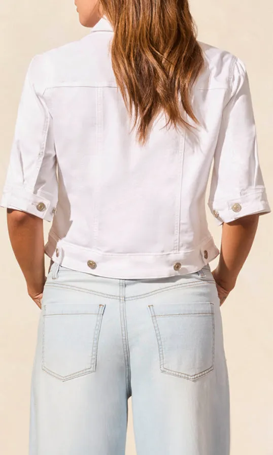 Elbow Sleeve Denim Jacket sold by Revolution Boutique product image thumbnail 4