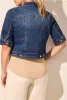 Elbow Sleeve Denim Jacket sold by Revolution Boutique