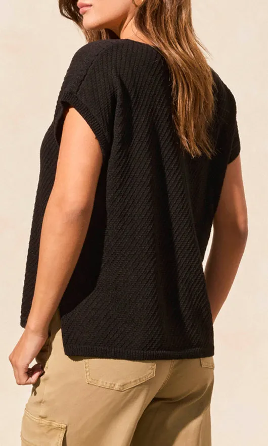 Vneck Cuff Shoulder Sweater sold by Revolution Boutique product image thumbnail 3