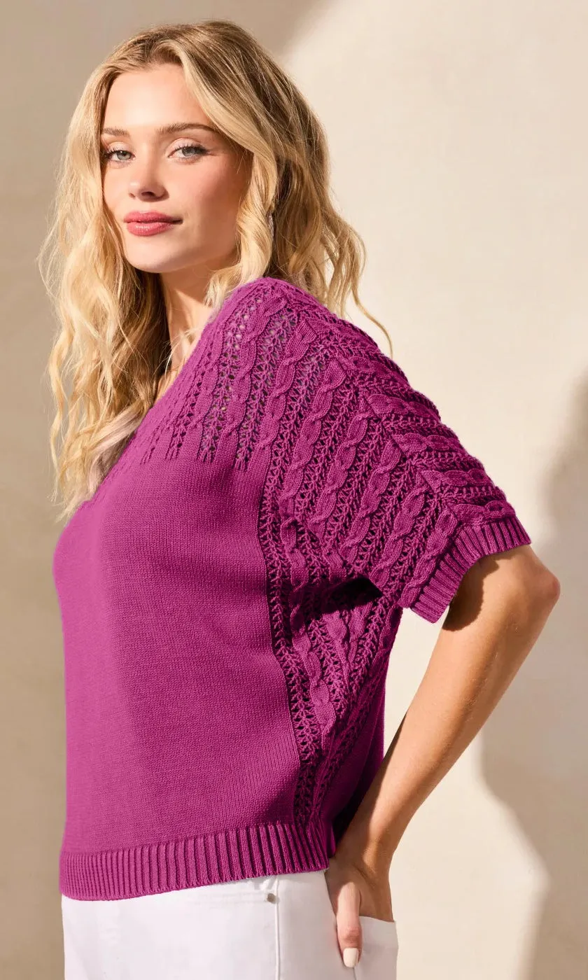 Cottons Fancy Stitch Sweater sold by Revolution Boutique product image thumbnail 4