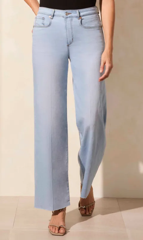 Cotton Blend Wide Leg Denim sold by Revolution Boutique