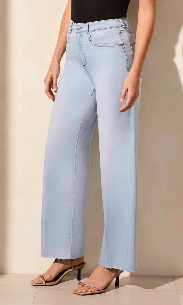 Cotton Blend Wide Leg Denim sold by Revolution Boutique product image thumbnail 3