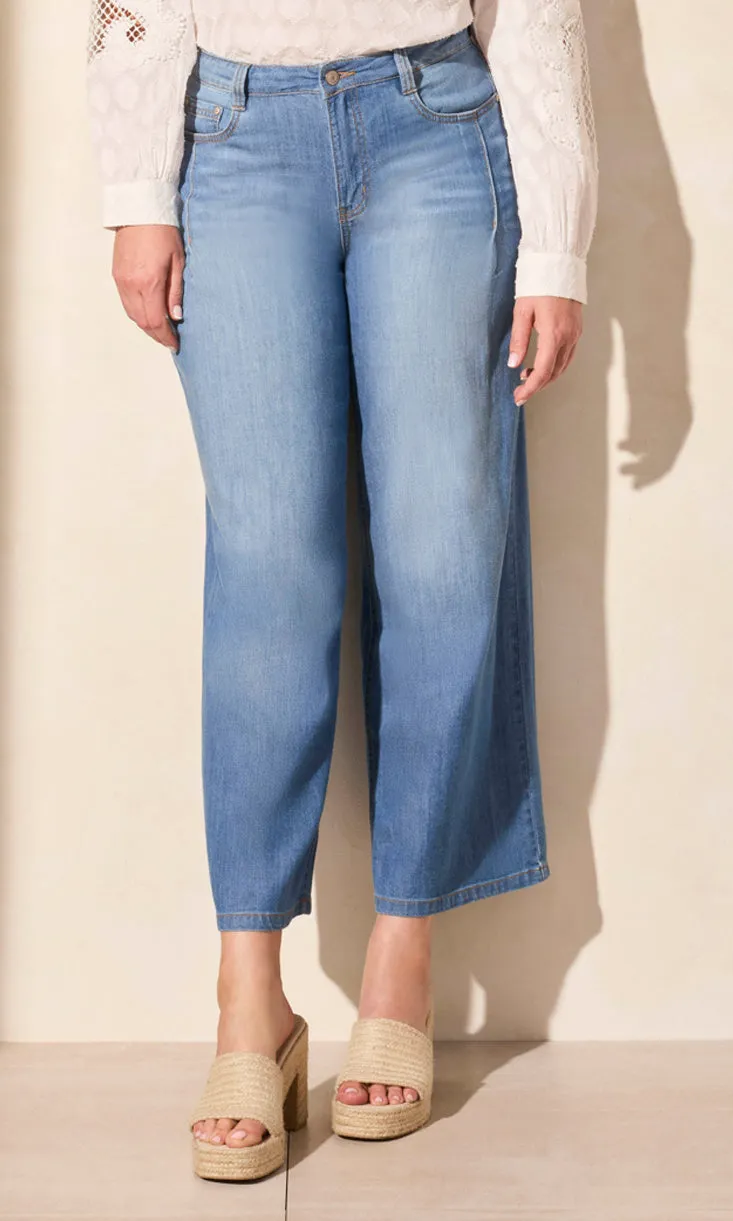 Pleated Wide Leg Denim sold by Revolution Boutique product image thumbnail 4