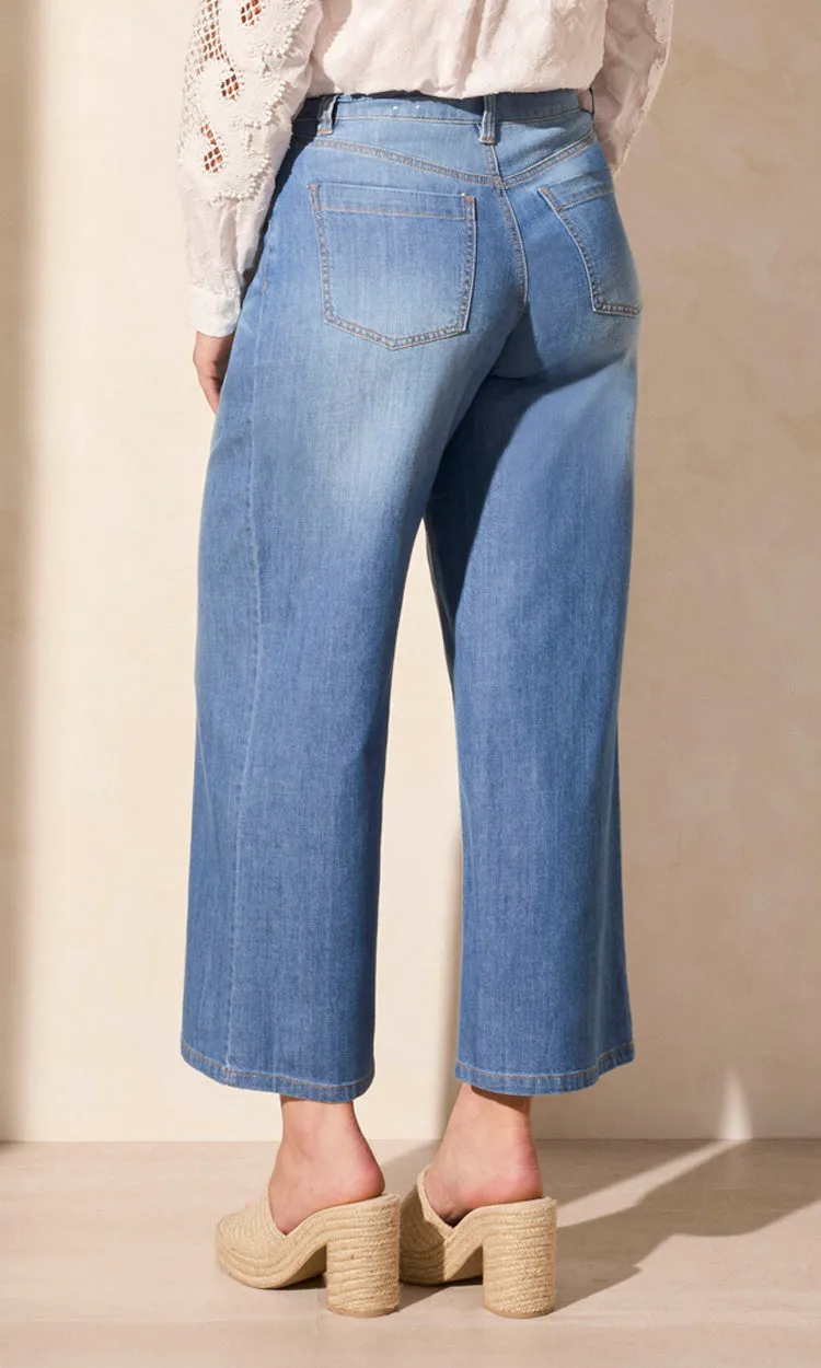 Pleated Wide Leg Denim sold by Revolution Boutique product image thumbnail 2