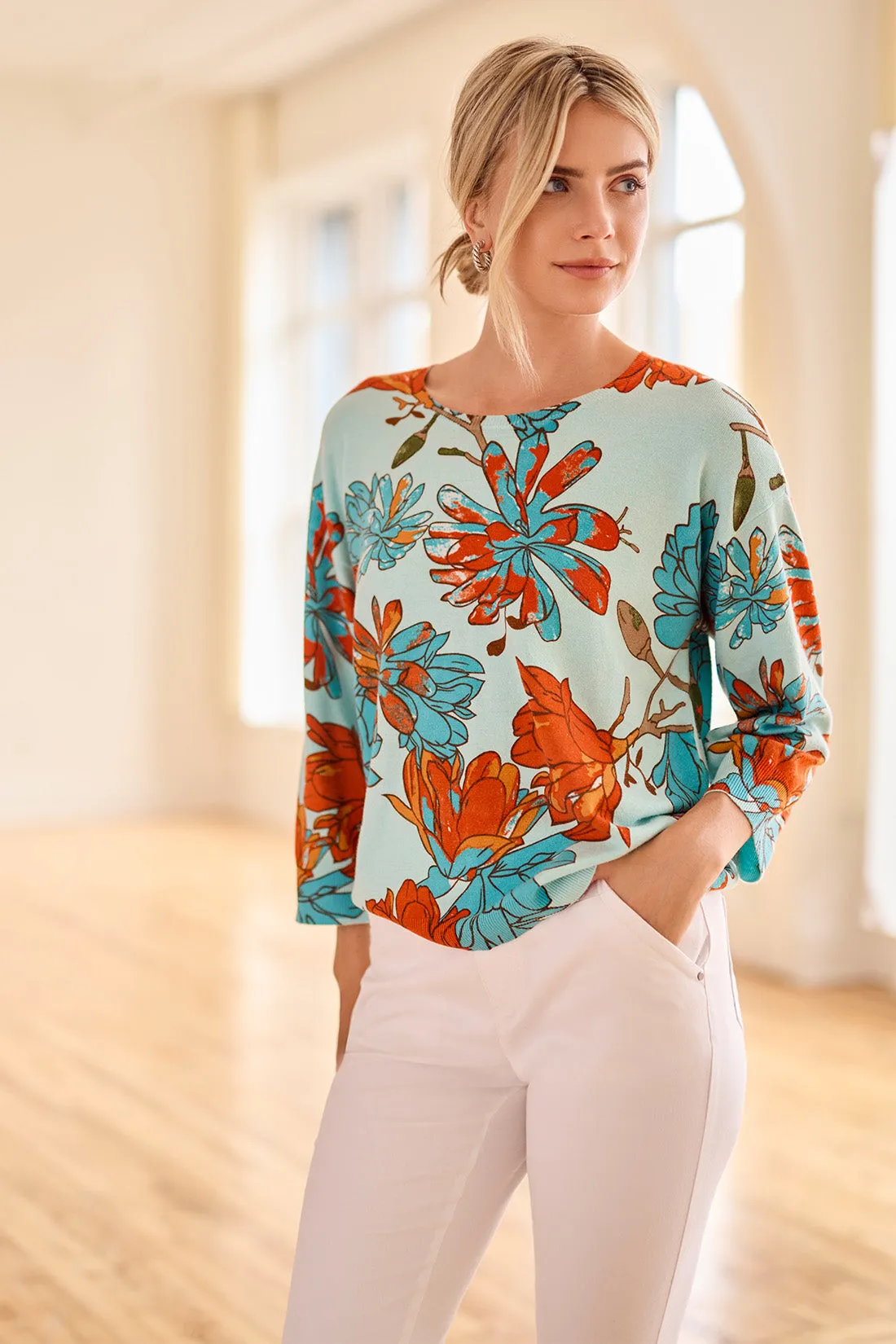 3/4 Sleeve Boat Neck Sweater sold by Revolution Boutique