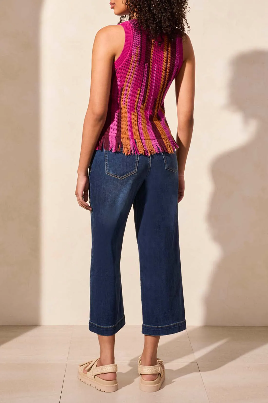 Crew Neck Fringed Hem Top sold by Revolution Boutique product image thumbnail 2