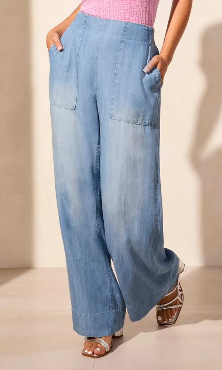 Pull On Pocket Wide Leg Pant sold by Revolution Boutique