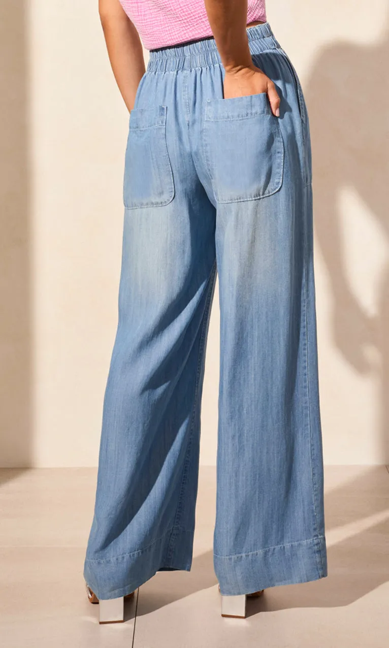 Pull On Pocket Wide Leg Pant sold by Revolution Boutique product image thumbnail 2