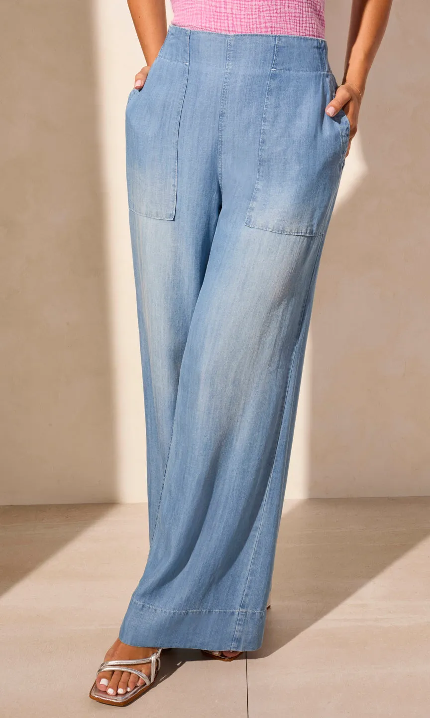 Pull On Pocket Wide Leg Pant sold by Revolution Boutique product image thumbnail 3