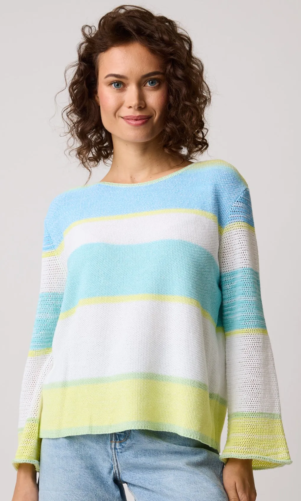 Cotton Striped Knit Sweater sold by Revolution Boutique